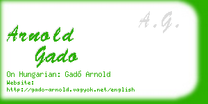 arnold gado business card