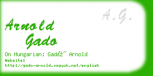arnold gado business card